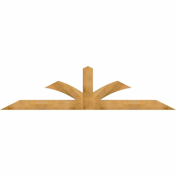 Ekena Millwork Richland Rough Sawn Timber Gable Bracket, Western Red Cedar, 108"W x 27"H x 4"D x 6"F, 6/12 Pitch GBW108X27X0406RIC00RWR - main